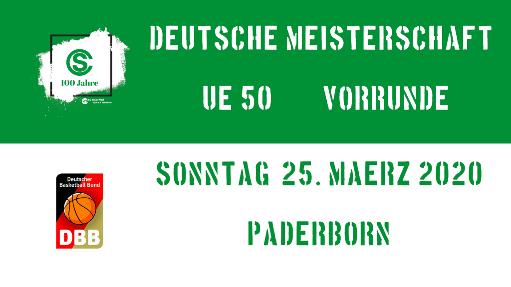 Logo der Basketball-DM-Vorrunde 2020 in Paderborn
