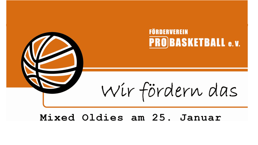 Mixed Oldies in Paderborn - eine Aktion von Pro-Basketball Paderborn